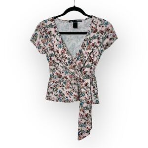 Rebel Sugar Pink Floral Top L